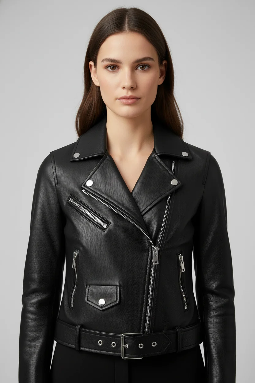 Atelier Leather Biker Jacket - Image 2