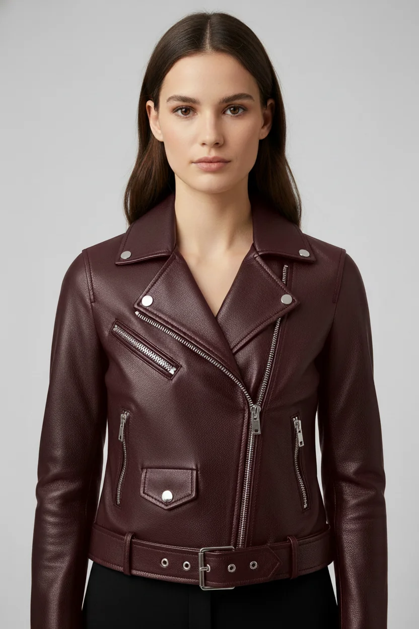 Atelier Leather Biker Jacket - Image 3