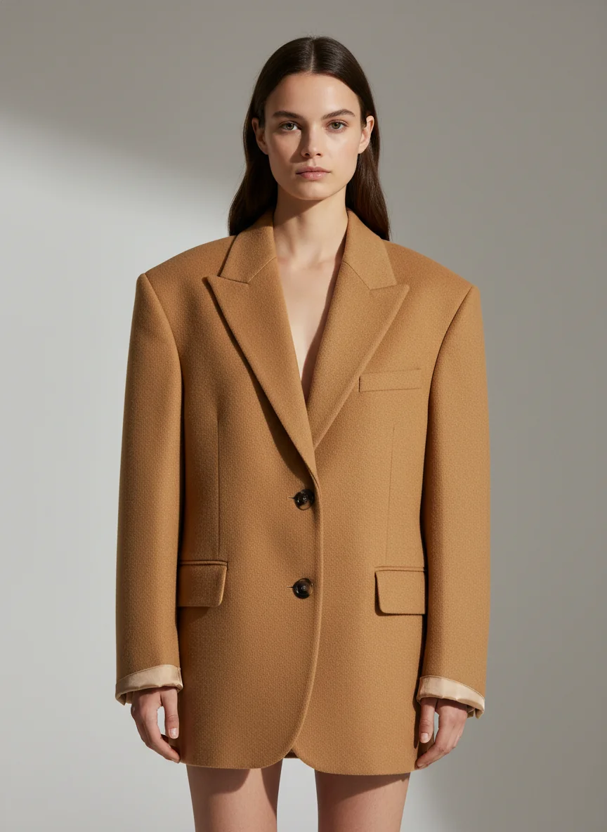 Oversized Single-Breasted Blazer